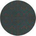 United Weavers Of America 7 ft. 10 in. Bristol Heartland Turquoise Round Rug 2050 11469 88R